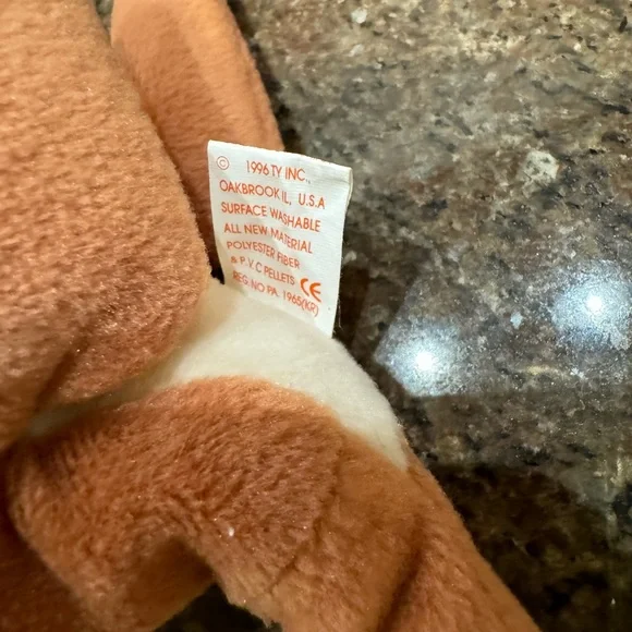 Ty Beanie Kangaroo “ Pouch “ DOB 11-6-96 With Baby - Picture 6 of 7